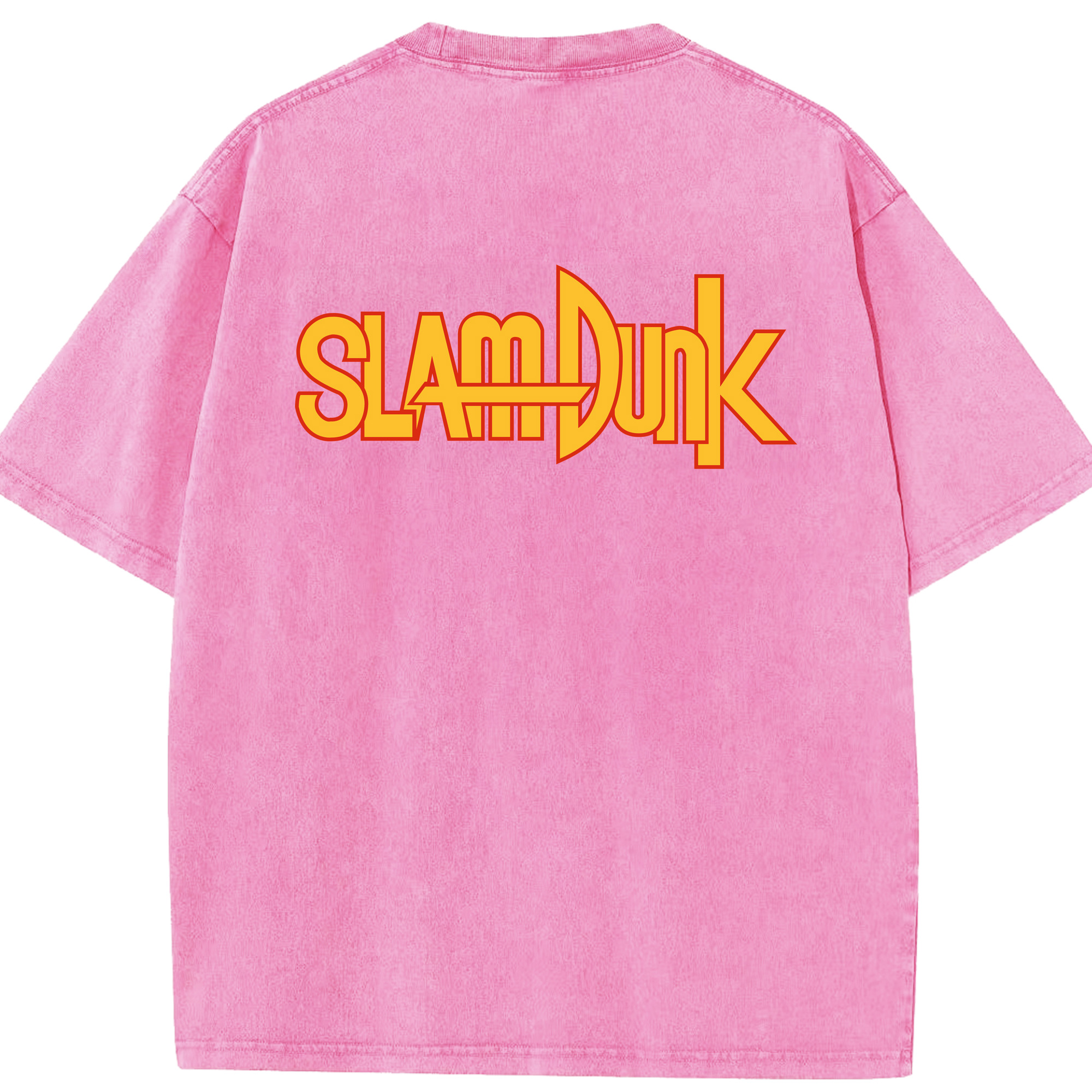 SLAM DUNK／スラムダンク 綿100% ヴィンテージ風 半袖Tシャツ（背面プリント）